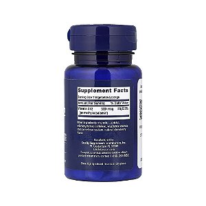 Vitamina B12 Metilcobalamina 500mcg 100 Veg Pastilhas - Life Extension