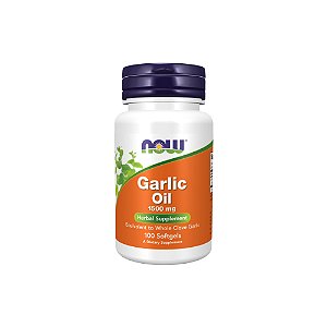 Garlic Oil 1500mg (Óleo de alho) 100 Softgles - Now Foods