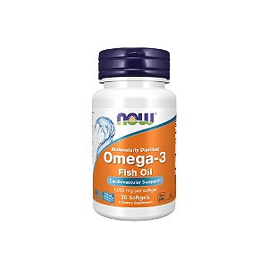 Molecularly Distilled Omega-3 1000mg 30 Softgels - Now Foods