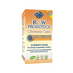 RAW Probiotics Ultimate Care 100 Billion 30 Veg Cápsulas - Garden of Life