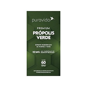 Premium Própolis Verde 60 Cápsulas - Puravida