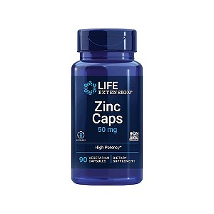 Zinc Caps 50mg (OptiZinc) 90 Veg Cápsulas - Life Extension