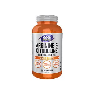 Arginina e Citrulina 240 Veg Cápsulas -  Now Foods