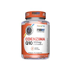 Coenzima Q10 100mg + Vitamina E 60 Cápsulas - PROFIT