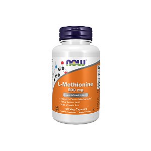 L-Methionine 500mg (L-Metionina) 100 Cápsulas - Now Foods