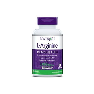 L-Arginina Potência Extra 3000mg 90 Tabletes - Natrol