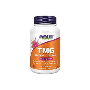TMG Betaine 1000mg 100 Tabletes - Now Foods