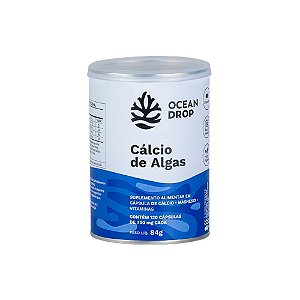 Cálcio de Algas 700mg 120 Cápsulas - Ocean Drop