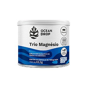 Trio Magnésio 60 Cápsulas - Ocean Drop