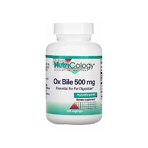 Sais Biliares Ox Bile 500mg 100 Cápsulas - NutriCology