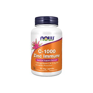 C-1000 Zinc Immune 90 Veg Cápsulas - Now Foods