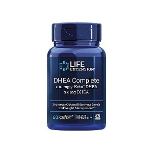 DHEA COMPLETE DHEA 25mg + 7-Keto DHEA 100mg 60 Veg Cápsulas - Life Extension