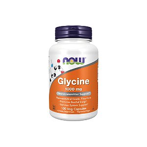 Glycine 1000mg (Glicina) 100 Veg Cápsulas - Now Foods