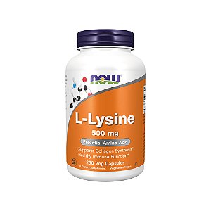 L-Lysine 500mg 250 Tabletes (L-Lisina) - Now Foods