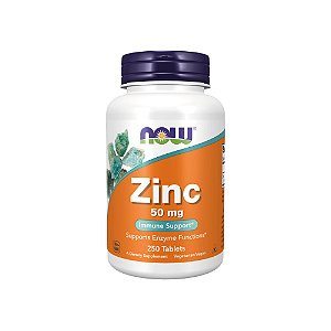 Zinco 50mg 250 Tabletes - Now Foods