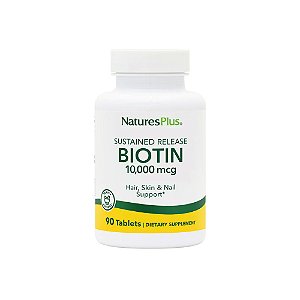 Sustained Release Biotin 10,000mcg 90 Tabletes - NaturesPlus