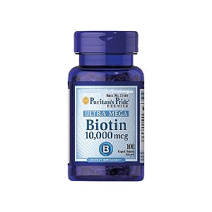 Biotina 10,000mcg 100 Softgels - Puritan's Pride