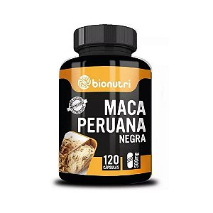 Maca Peruana Negra 500mg 120 Cápsulas - Bionutri