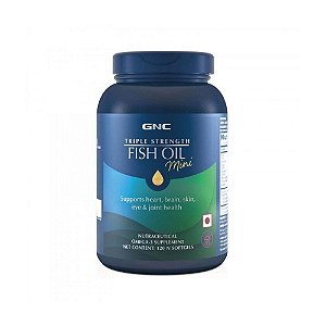 Ômega 3 Triple Strength Fish Oil Mini 120 Softgels -  GNC