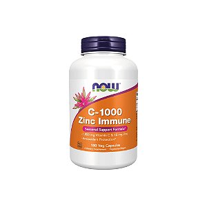 C-1000 Zinc Immune 180 Veg Cápsulas - Now Foods