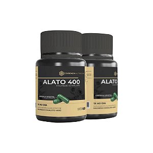 ALATO 400 Magnésio Dimalato 400mg 60 Veg Cápsulas - ESSENZA Nutricion