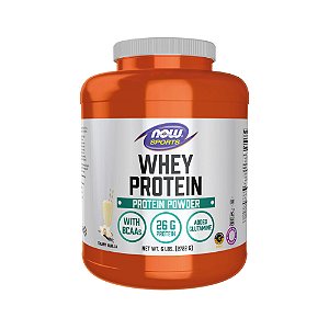 Whey Protein Powder 2722g Baunilha - Now Foods