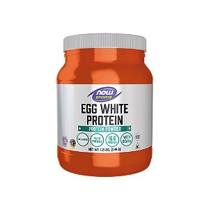 Egg White Protein (Proteína da clara de ovo) sem sabor 544g - Now Foods