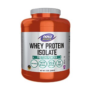 Whey Protein Isolado sem sabor 2268g - Now Foods