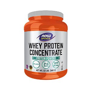 Whey Protein Concentrado sem sabor 680g - Now Foods