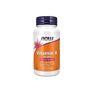 Vitamina A 25.000 IU 250 Softgels - Now Foods