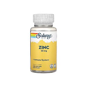Zinco 50mg 100 Veg Cápsulas - Solaray