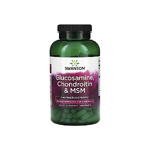 Glucosamina, Condroitina e MSM 360 Mini Tabletes - Swanson