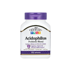 Acidophilus Probiotic Blend 100 Cápsulas - 21st Century
