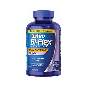 Osteo B-Flex Joint Health Triple Strength MSM com D3 e Glucosamina 200 Tabletes