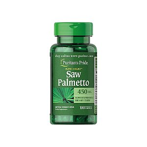 Saw Palmetto 450mg 100 Cápsulas - Puritan's Pride