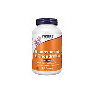 Glucosamina e Condroitina 240 Cápsulas - Now Foods