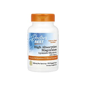 Magnésio de alta absorção 105mg 120 Veg Cápsulas - Doctor´s Best