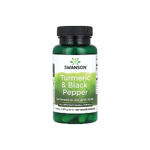 Turmeric & Black Pepper 60 Veg Cápsulas - Swanson