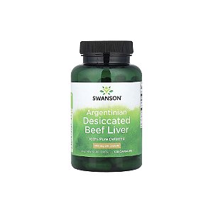 Argentinian Desiccated Beef Liver 500mg (Fígado de boi desidratado Argentino) 120 Cápsulas - Swanson