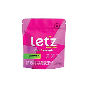 Let'z Gum Chiclete Energético 12 unidades