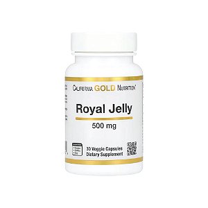 Royal Jelly (Geléia Real) 500mg 30 Veg Cápsulas - California Gold Nutrition