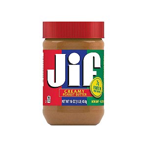 Manteiga de Amendoim Creamy Peanut Butter Importada 454g - Jif