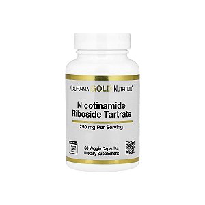 Tartarato de Ribosídeo de Nicotinamida (NR) 250mg - California Gold Nutrition