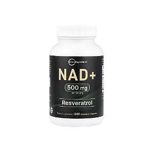 NAD+ 500mg com Resveratrol 240 Veg Cápsulas - Micro Ingredients