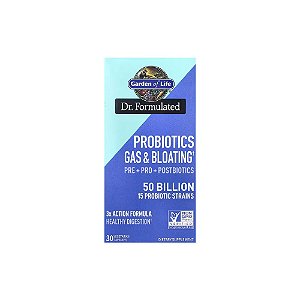 Probióticos Gases e Inchaço 50 Bilhões 30 Veg Cápsulas - Garden of Life