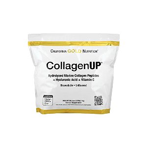 CollagenUP® Peptídeos de Colágeno Marinho Hidrolisado com Ácido Hialurônico e Vitamina C - California Gold Nutrition