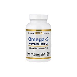 Óleo de Peixe Premium Ômega-3 180mg EPA / 120mg DHA - California Gold Nutrition