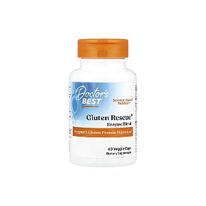 Mistura de Enzimas Gluten Rescue® 60 Veg Cápsulas - Doctor's Best