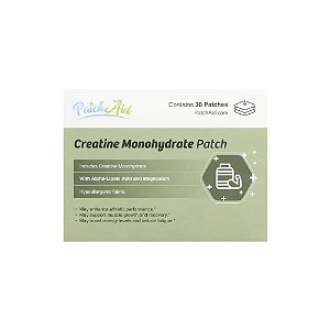 Adesivo de Creatina Mono-hidratada 30 unidades - PatchAid