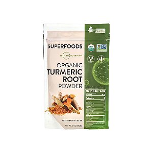 Organic Turmeric Root Powder Pó da Raiz de Cúrcuma Orgânica 170g - MRM